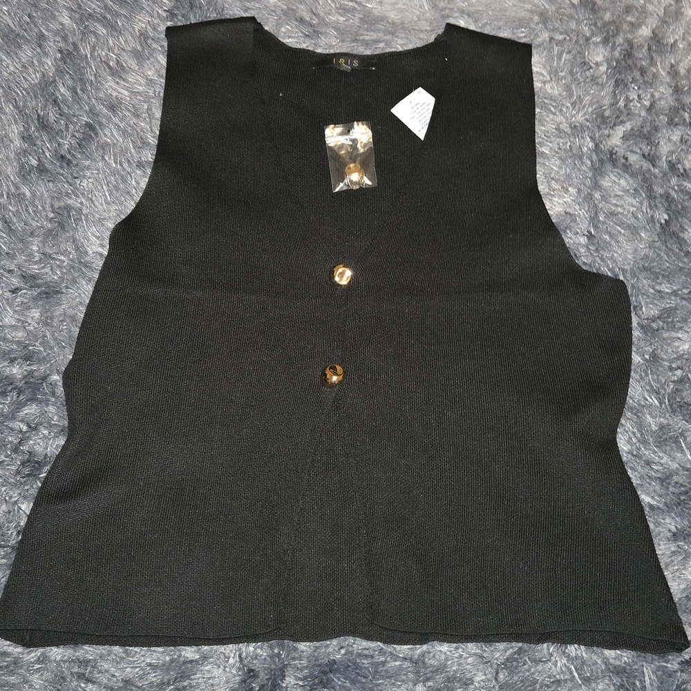 Black Sleeveless Tank Top